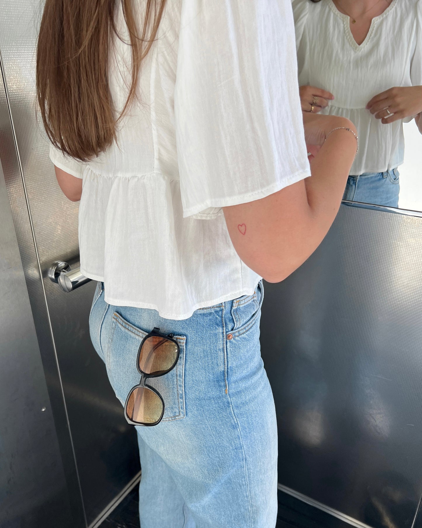 ‘Island’ blouse wit