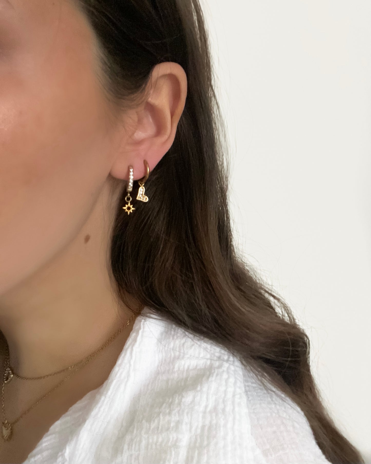 ‘Shiny’ oorbellen goud