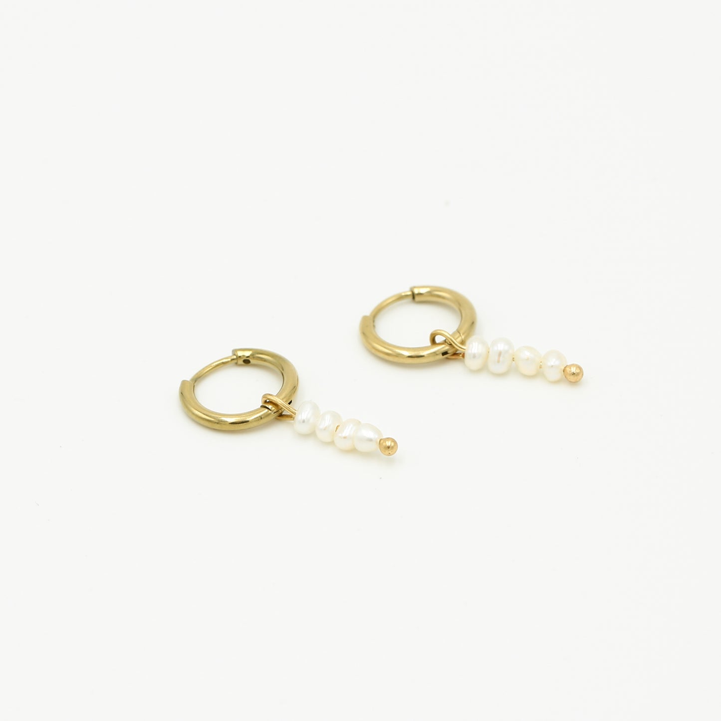 ‘Pearl’ earrings goud
