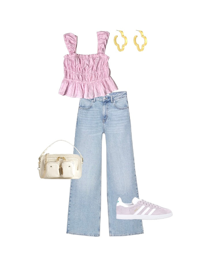 ‘Angel’ top roze