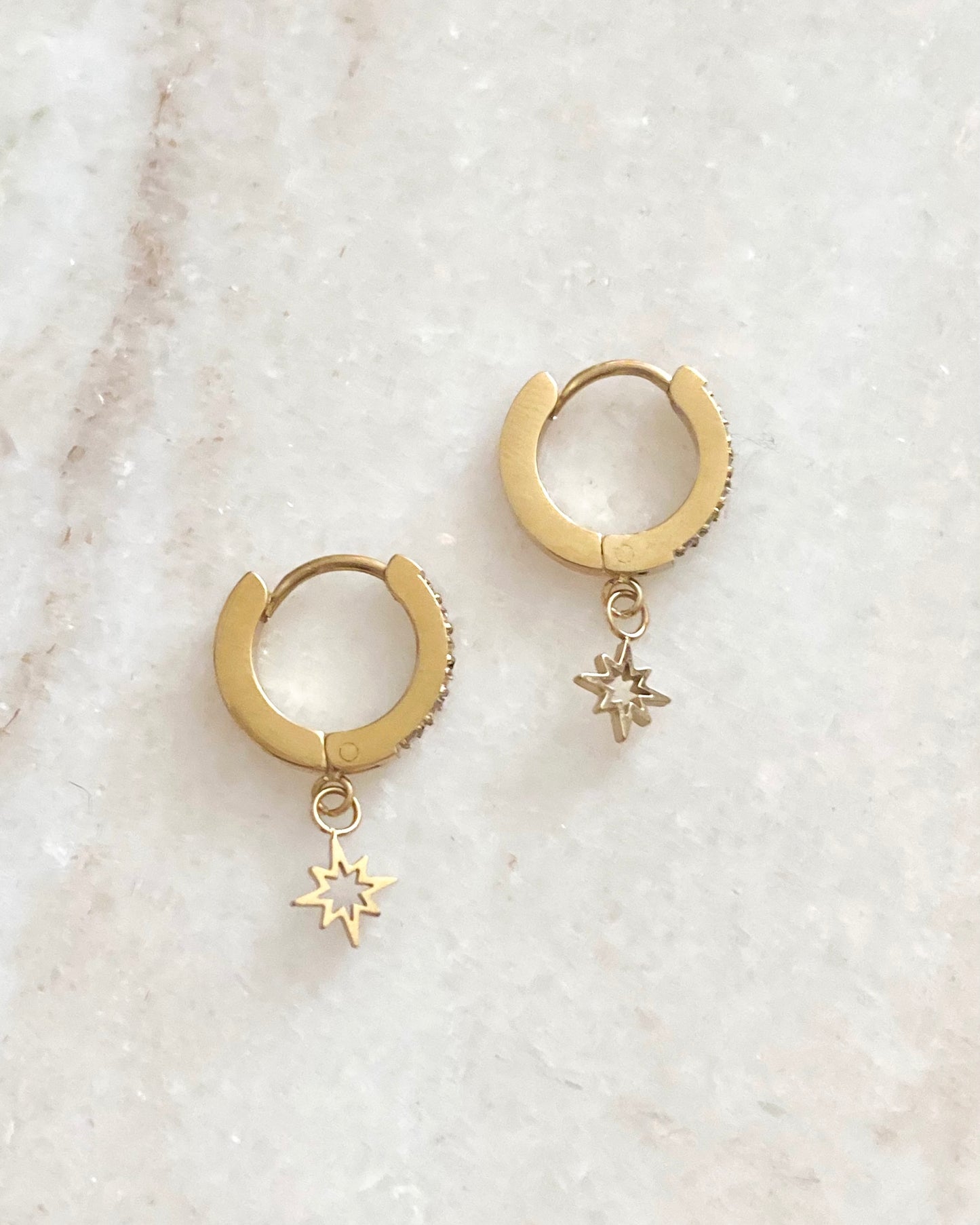 ‘Shiny’ oorbellen goud