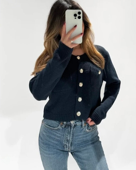 ‘Classy’ cardigan navy