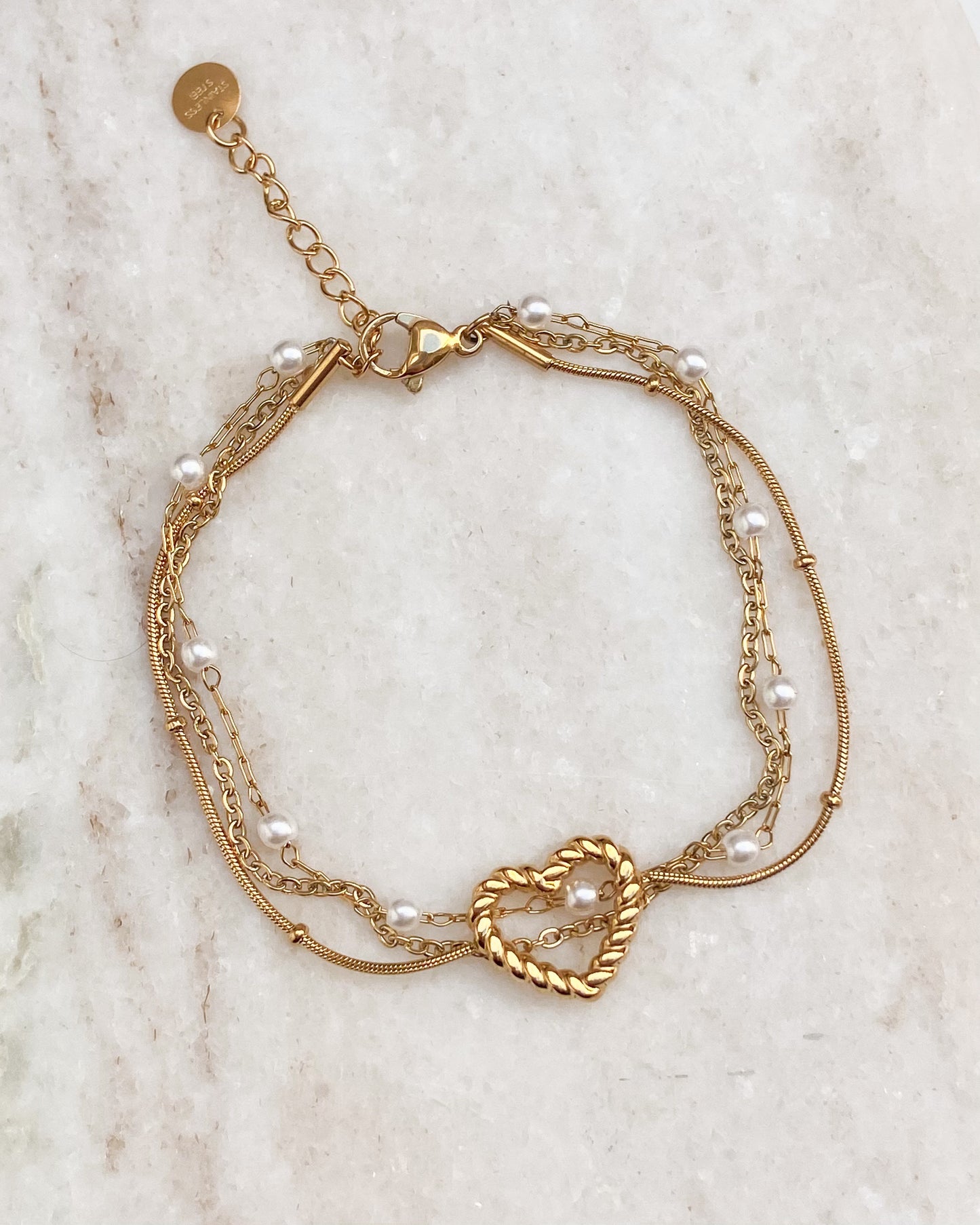 ‘Lovely’ armband goud