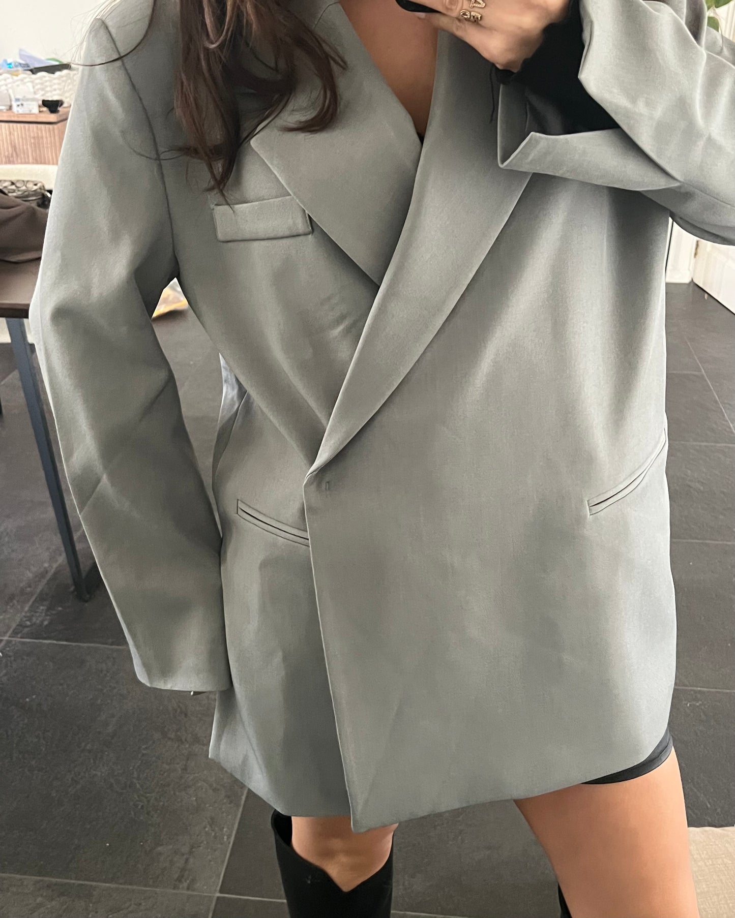 OVERSIZED BLAZER GREY