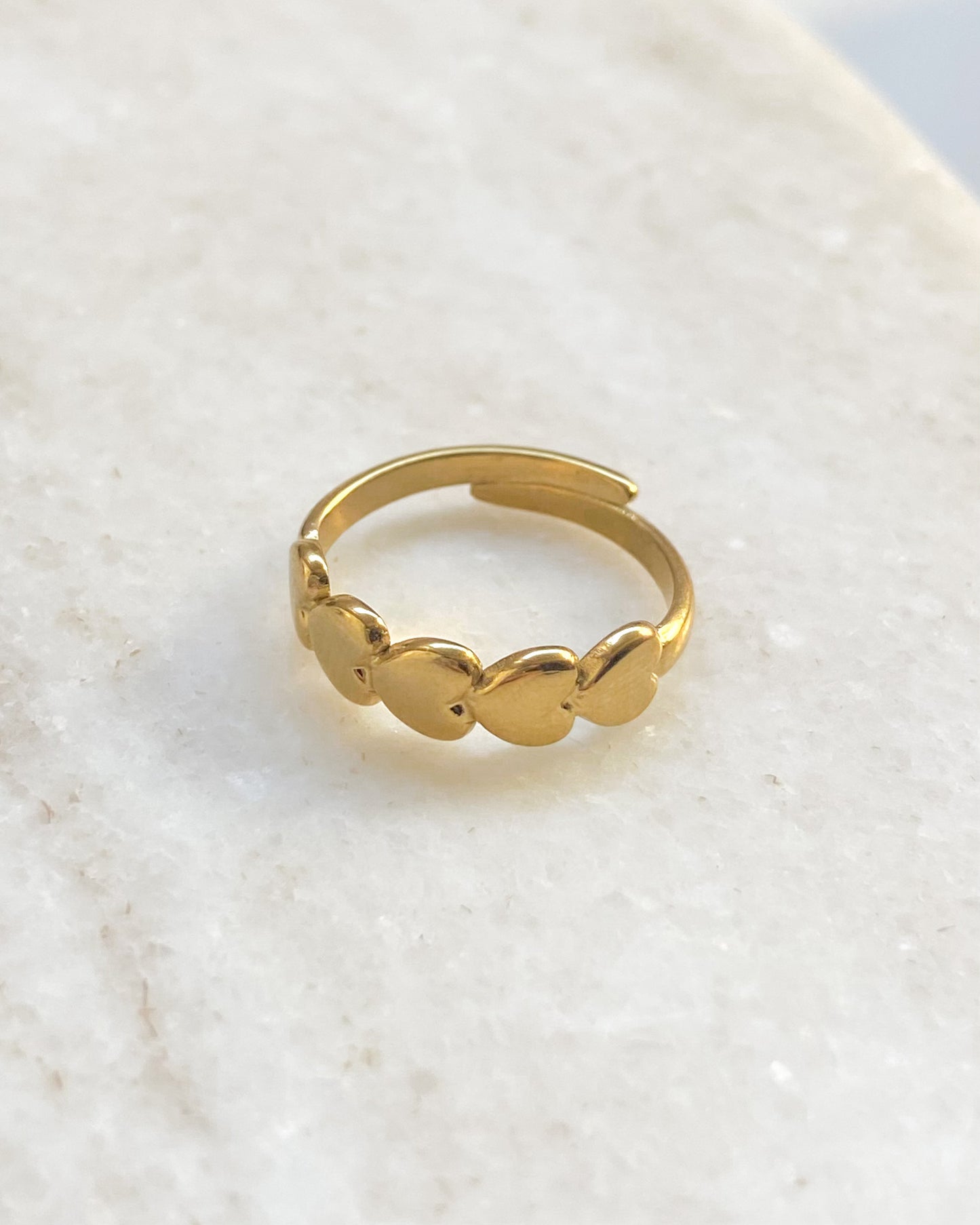 ‘Lover’ ring goud