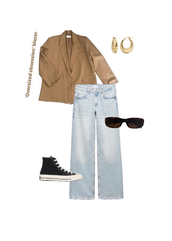 'Oversized obsession' blazer camel