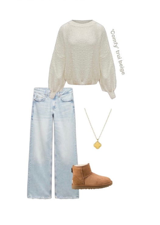 ‘Comfy’ trui creme