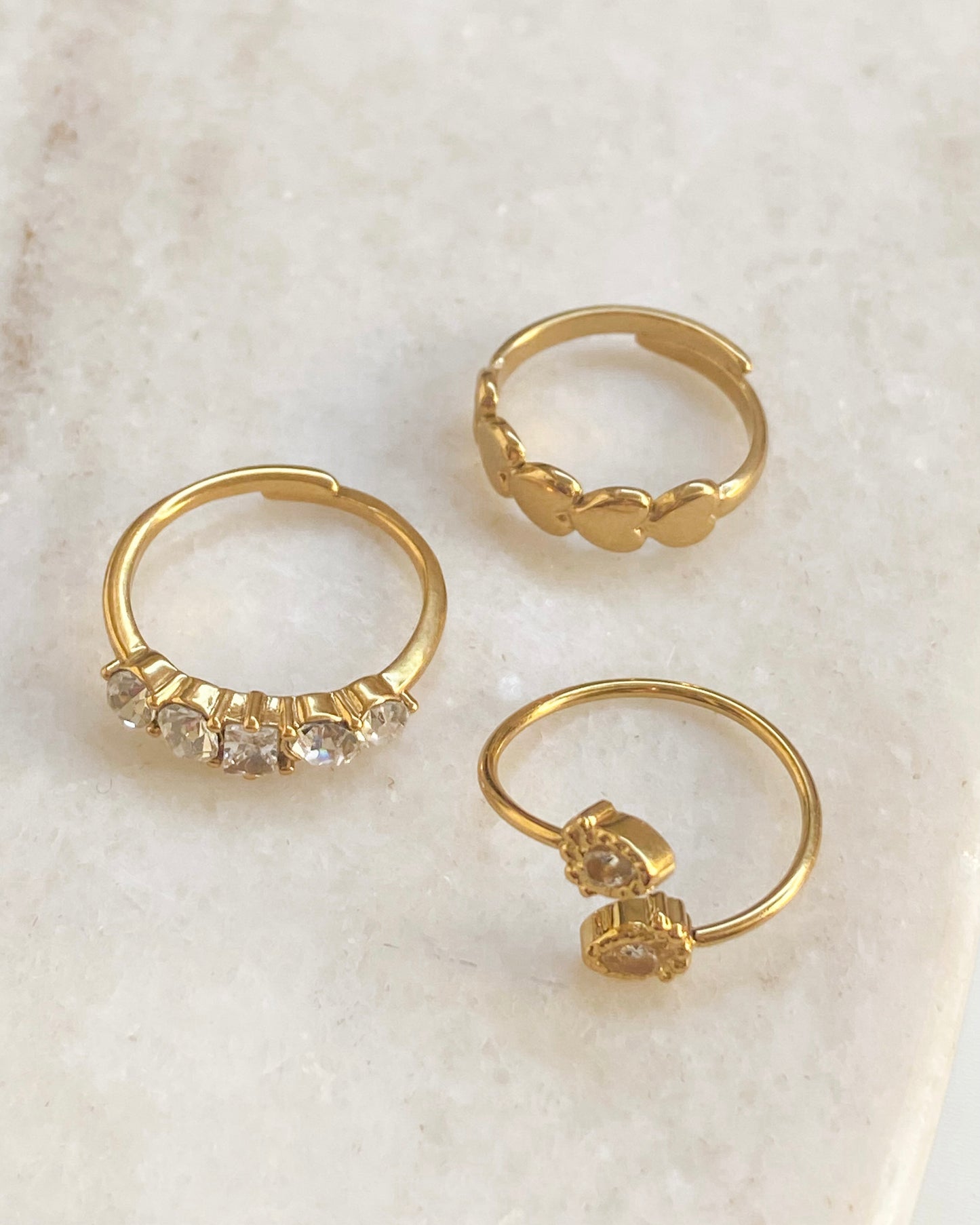 ‘Sparkle’ ring goud