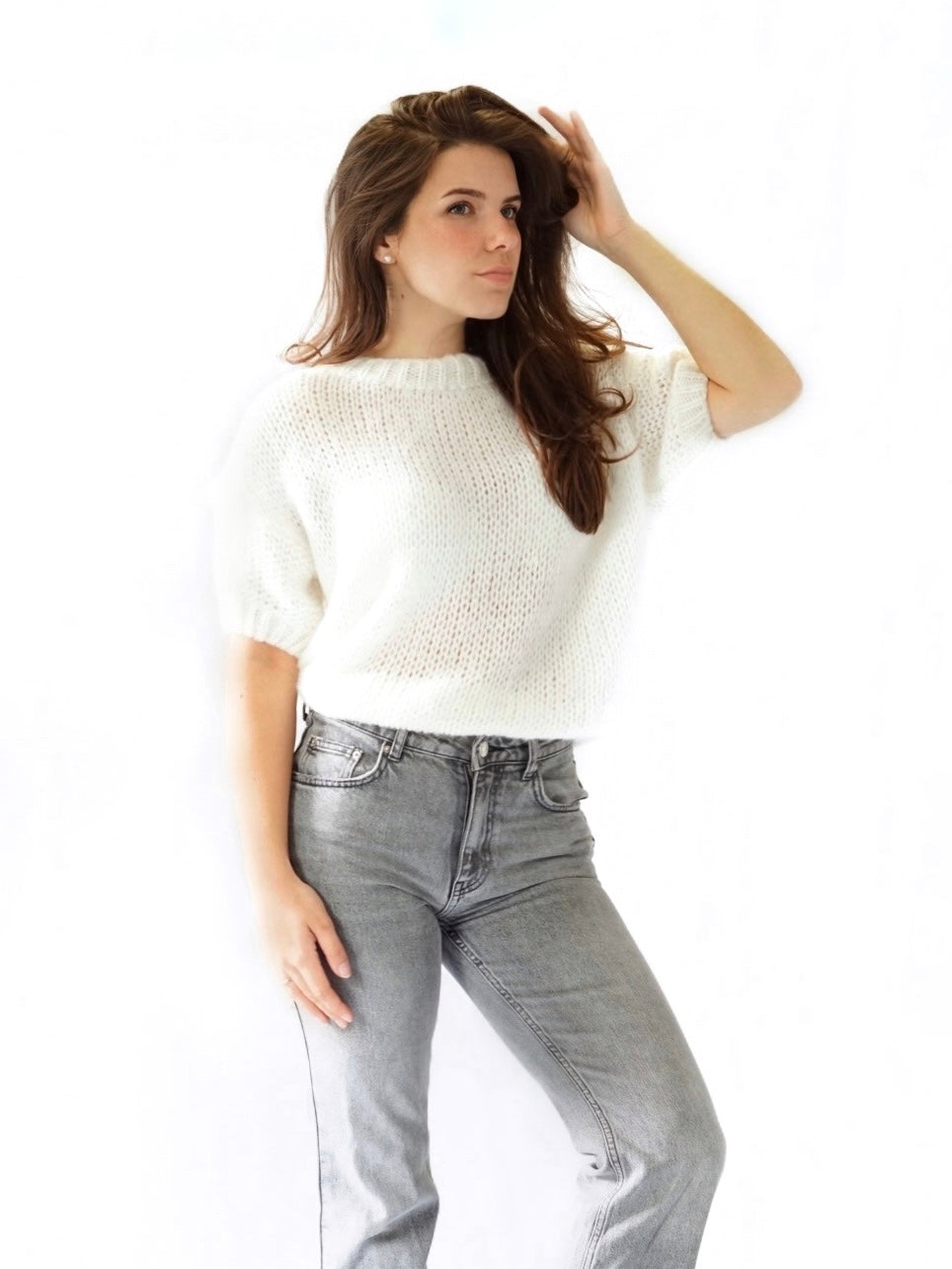 ‘Essential’ trui wit