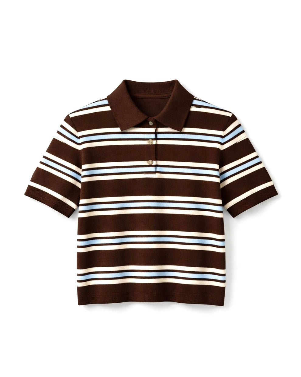 STRIPED POLO TOP