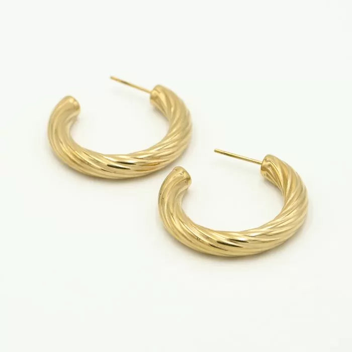 ‘Hoops’ earrings goud