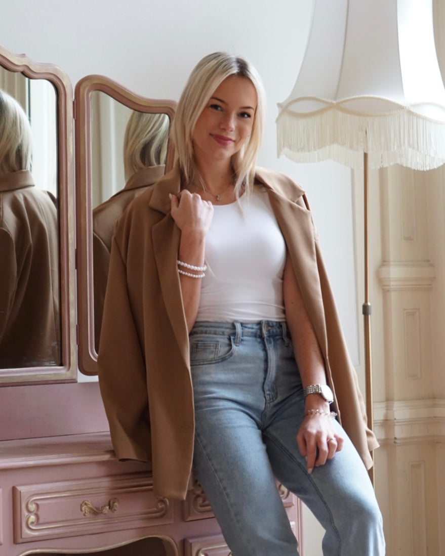 'Oversized obsession' blazer camel