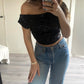 ‘Glam’ top zwart