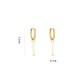 ‘Pearl’ earrings goud