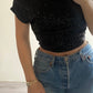 ‘Glam’ top zwart
