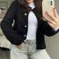 ‘Fluffy fav’ jasje zwart