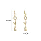 ‘Glitter love’ earrings