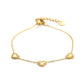 ‘Heartbeat’ armband goud