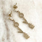 ‘Glitter love’ earrings