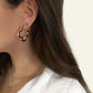 Small ‘luck’ oorbellen goud