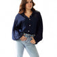 ‘Satin’ blouse navy