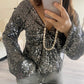‘Shine’ top zwart