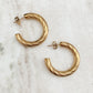 ‘Hoops’ earrings goud
