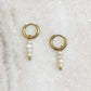 ‘Pearl’ earrings goud