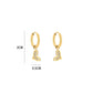 ‘Hearted’ earrings goud