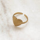 ‘Faith’ ring goud