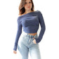 ‘Martini’ top blue