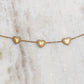 ‘Heartbeat’ armband goud