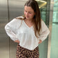 ‘Flowy’ blouse wit