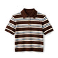 STRIPED POLO TOP