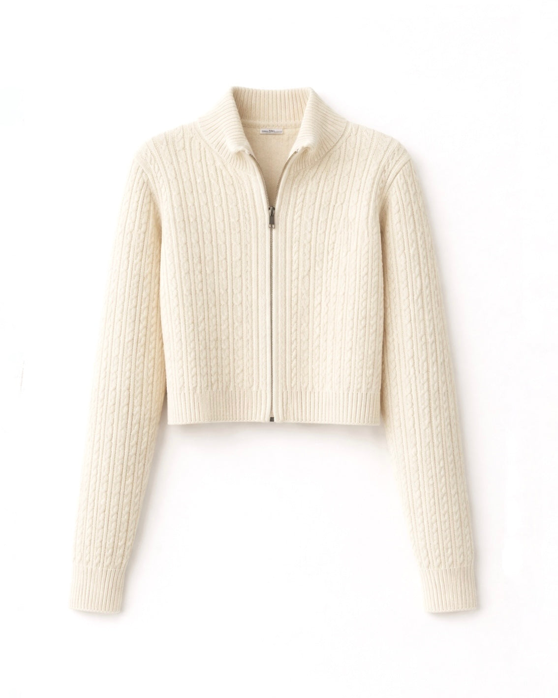 ZIPPER KNIT ECRU