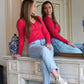 Isha top roze